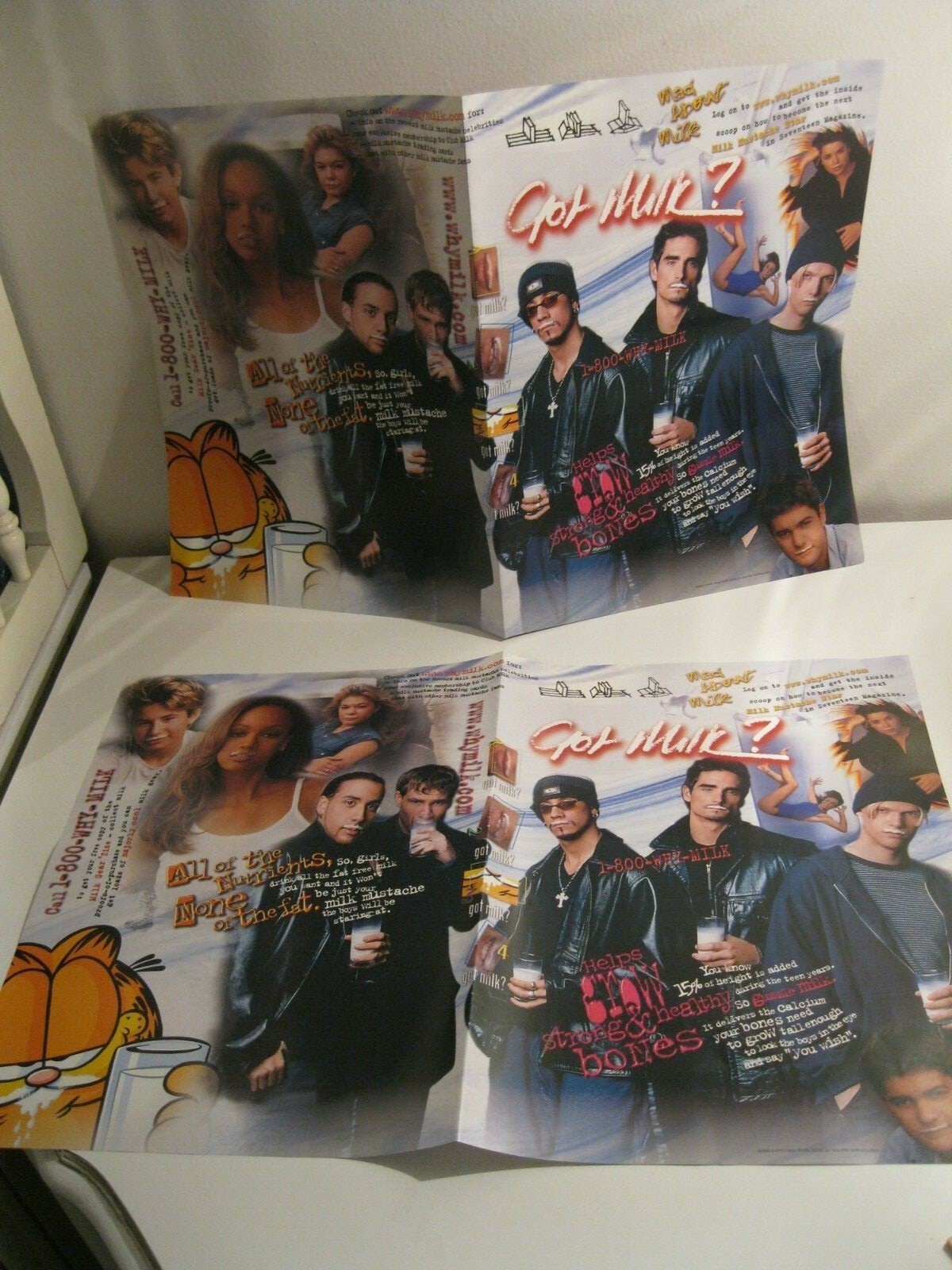 School book cover — Backstreet Boys, Garfield and others (Cover Concepts, Spring 1999)