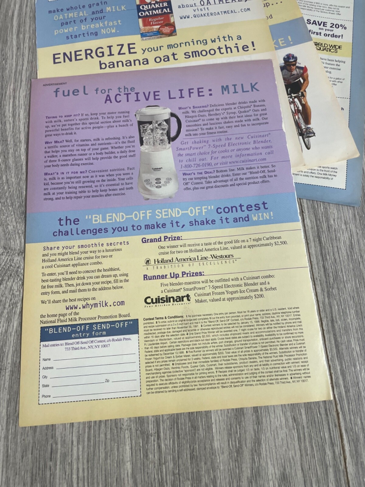 “Blend-Off Send-Off” contest page
