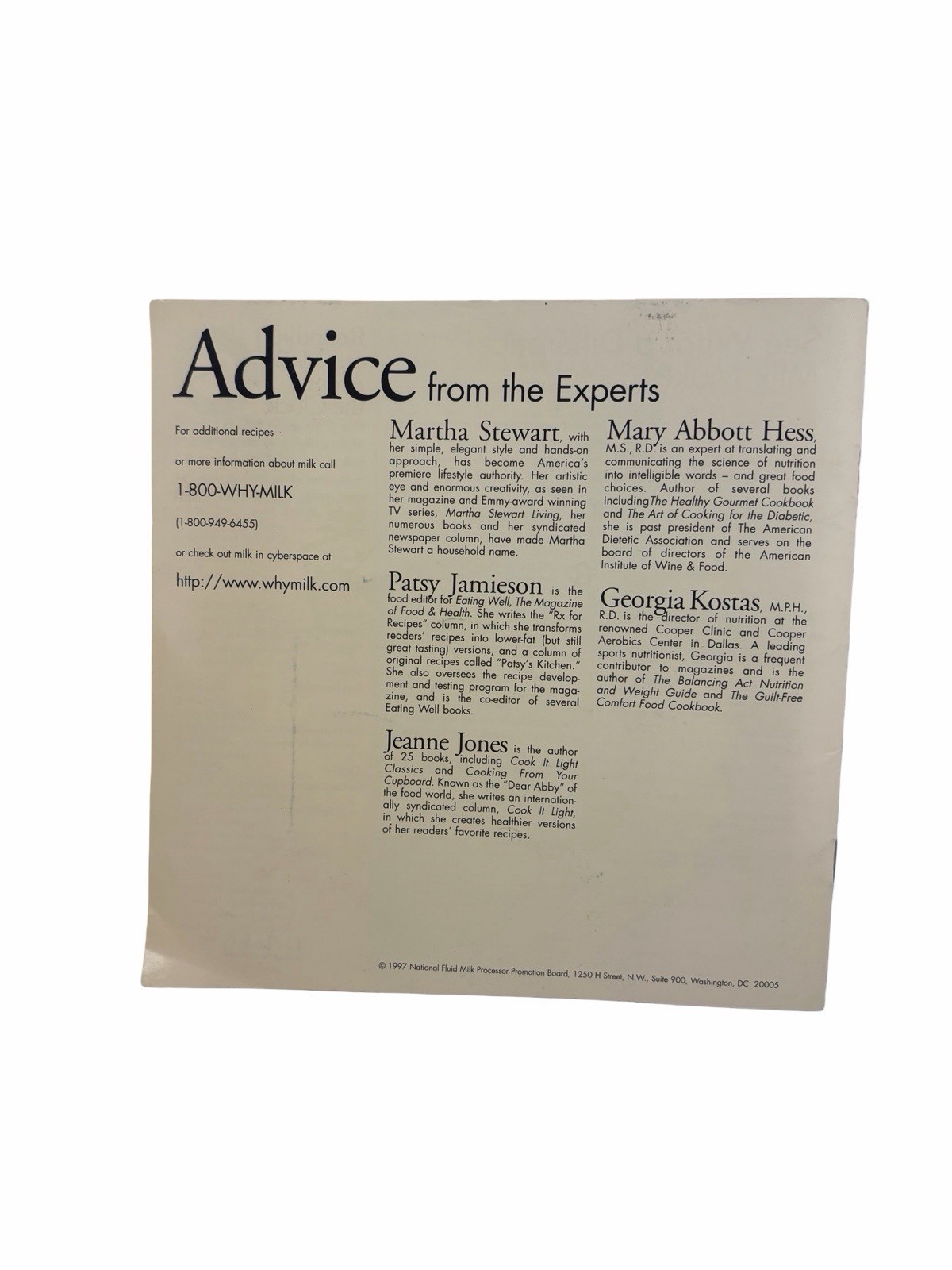 “Advice from the Experts”