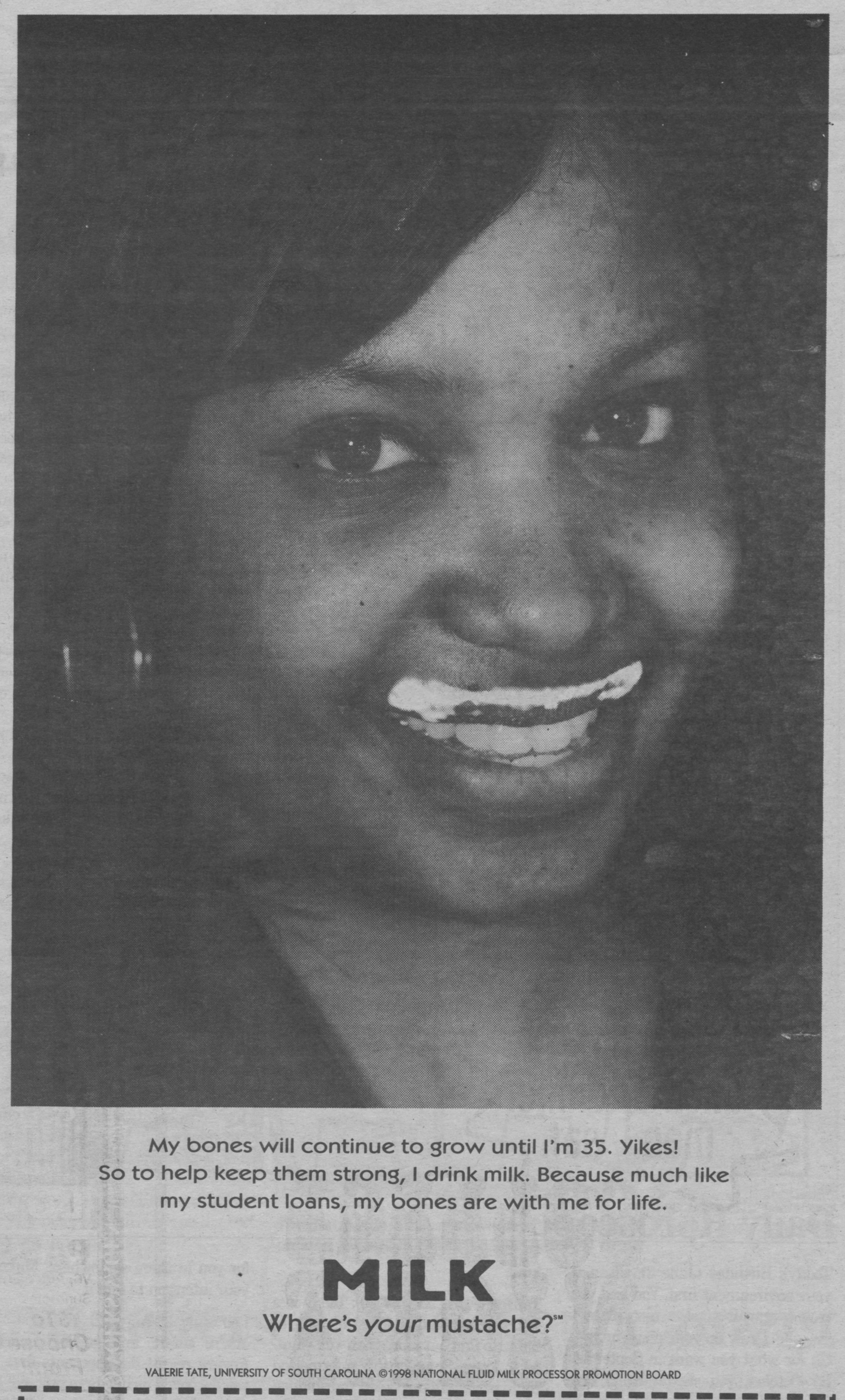 Valerie Tate — University of South Carolina campus winner ad