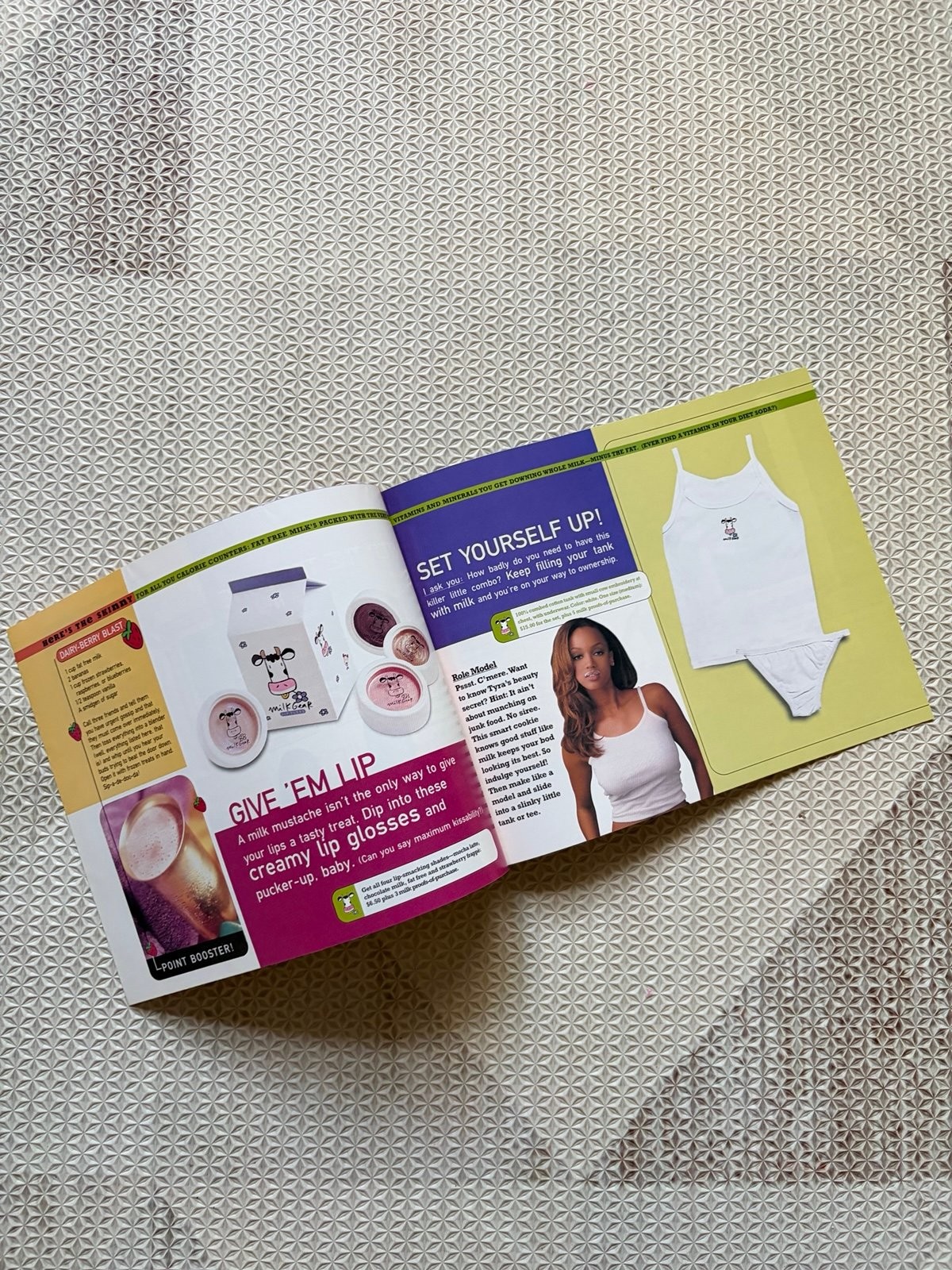 Spring ’99 catalog — lip gloss and tank set spread