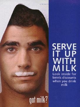 “Serve It Up With Milk” — Pete Sampras tennis discounts card
