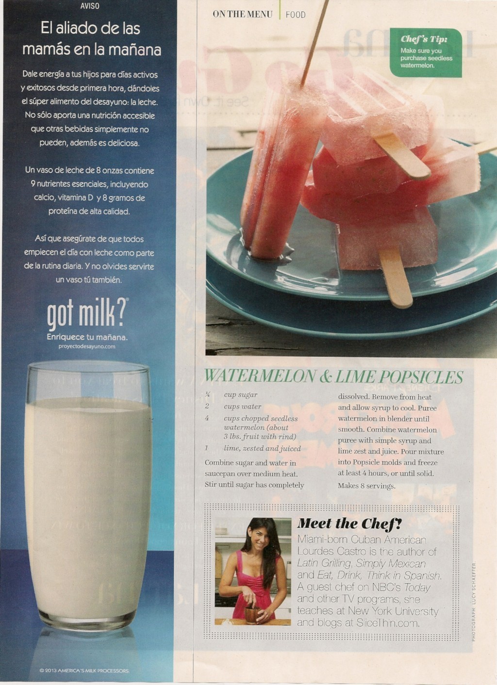 “El aliado de las mamás en la mañana” got milk? sidebar