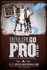 “Refuel with Chocolate Milk — Go Pro for a Day” posters