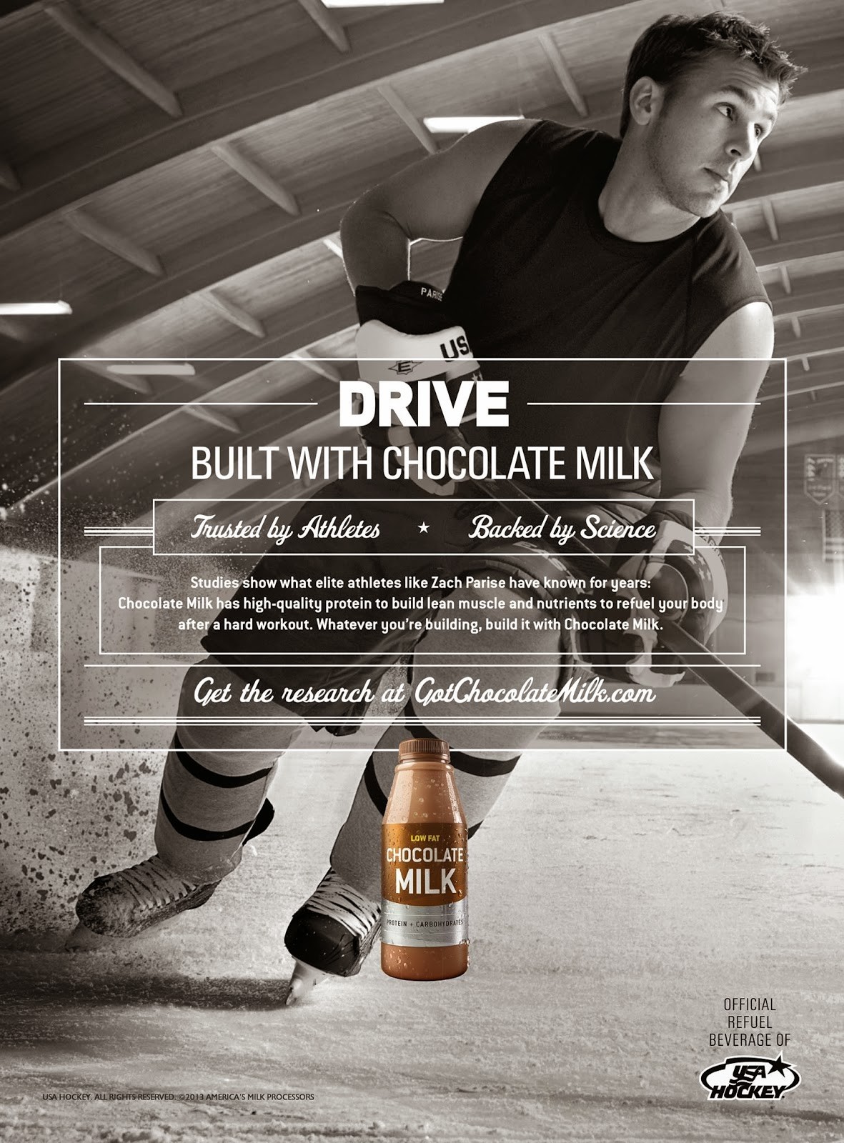 Zach Parise “Drive” — Built With Chocolate Milk