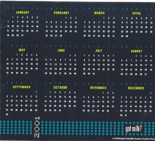 2001 got milk? calendar