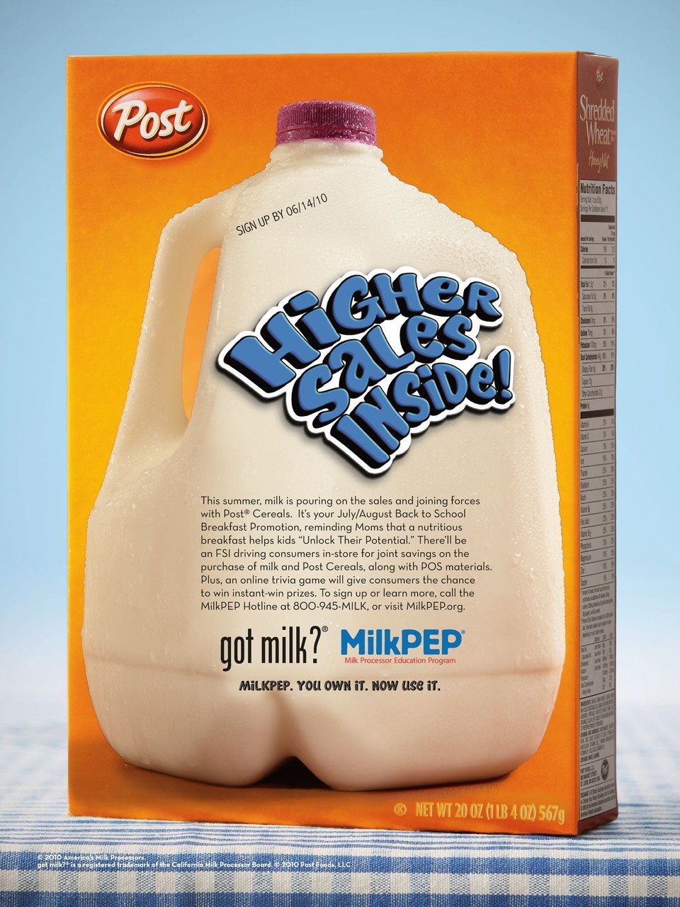 “Higher Sales Inside!” — Post Cereals back-to-school trade ad
