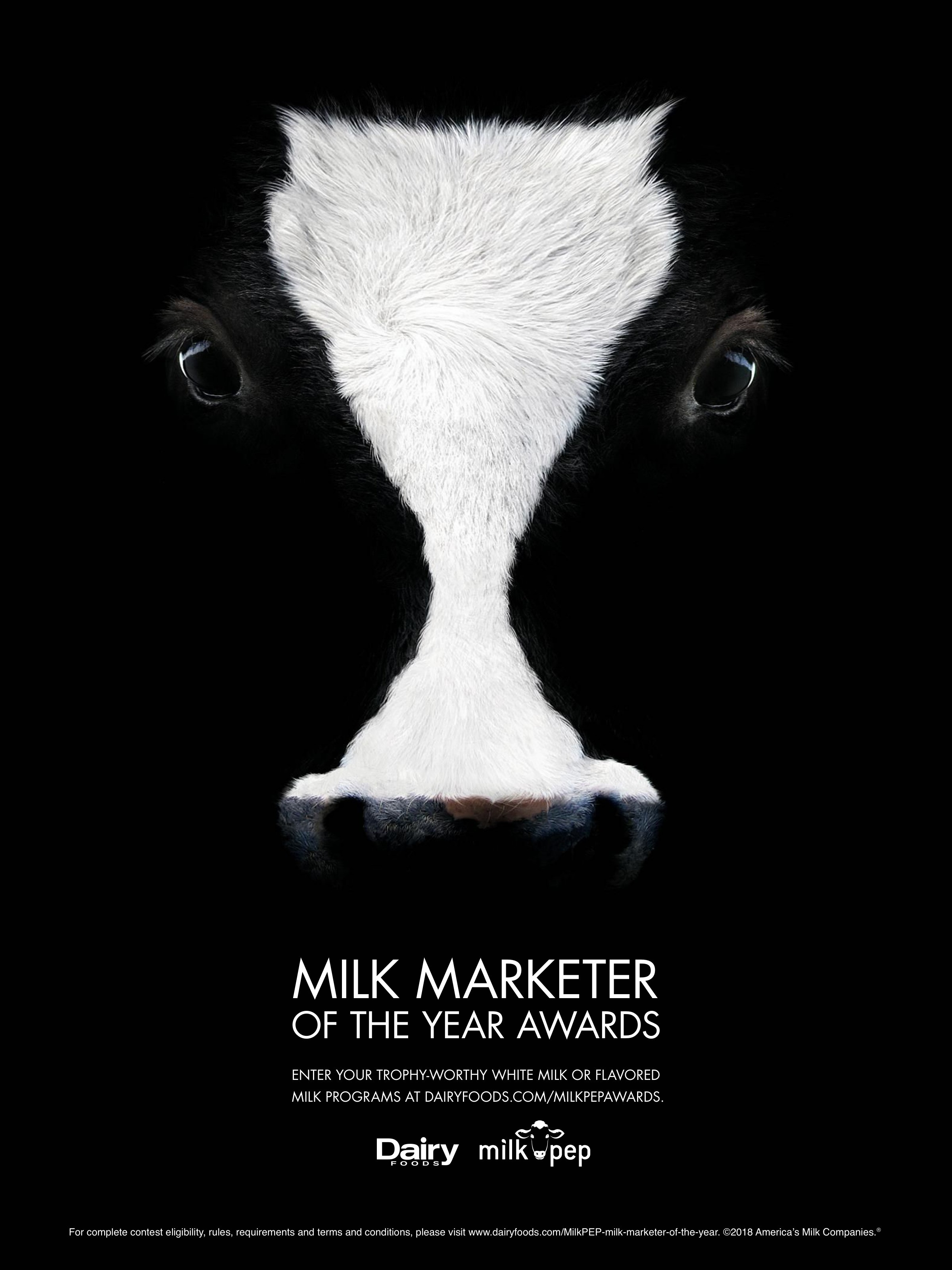 “Milk Marketer of the Year Awards” — call for entries and winners ads