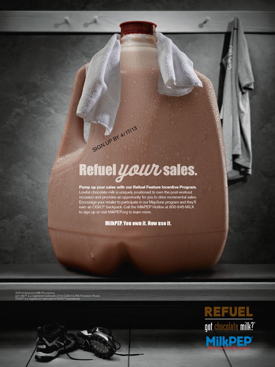 “Refuel your sales.” — Refuel feature incentive trade ad
