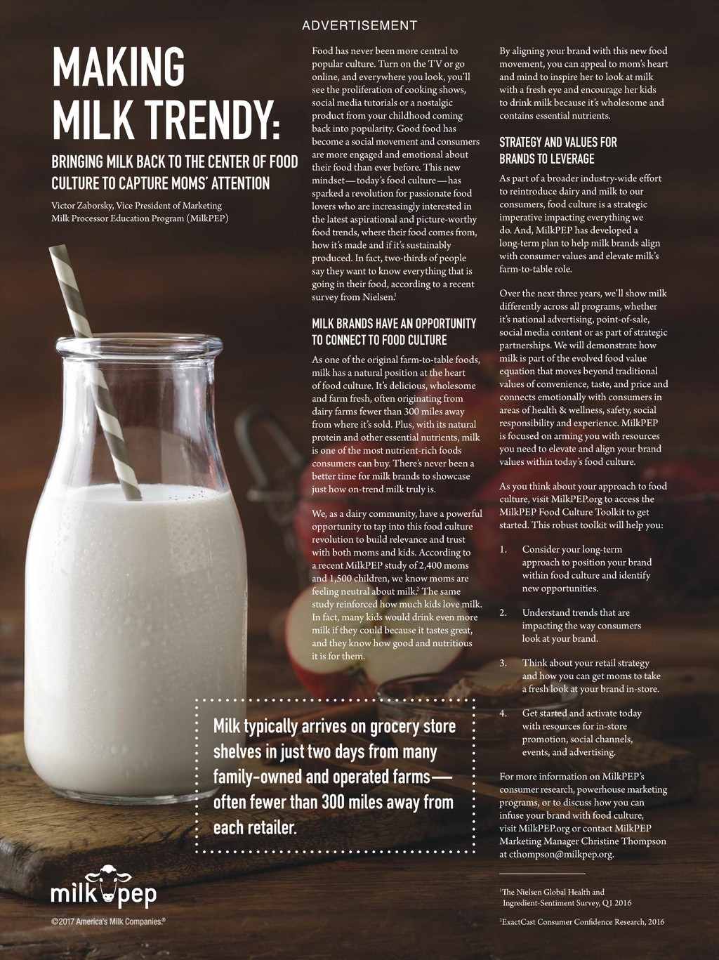 “Making Milk Trendy” — MilkPEP advertorial
