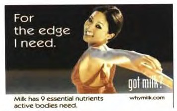 2005 School Milk Posters: Michelle Kwan (“For the edge I need.”)