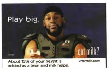 2005 School Milk Posters: Donovan McNabb (“Play big.”)