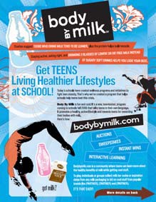 Body by Milk trade ad, clings and web banners, 2006 (USDA report)