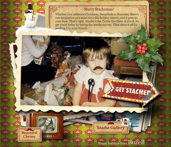 “Merry Stachemas!” — Bozell holiday e-card (2008)