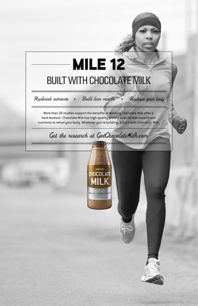 “Mile 12” runner — Built With Chocolate Milk