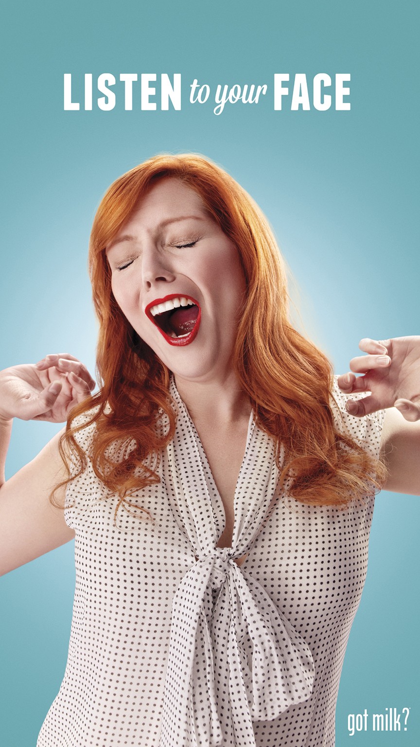 “Listen to your face” — yawning portraits with got milk? (Zachary Scott)