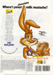 1998 "Stache for the Cash" version (same Nestlé Quik creative)