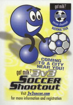 3v3 Got Milk? Soccer Shootout - Coming To A City Near You!