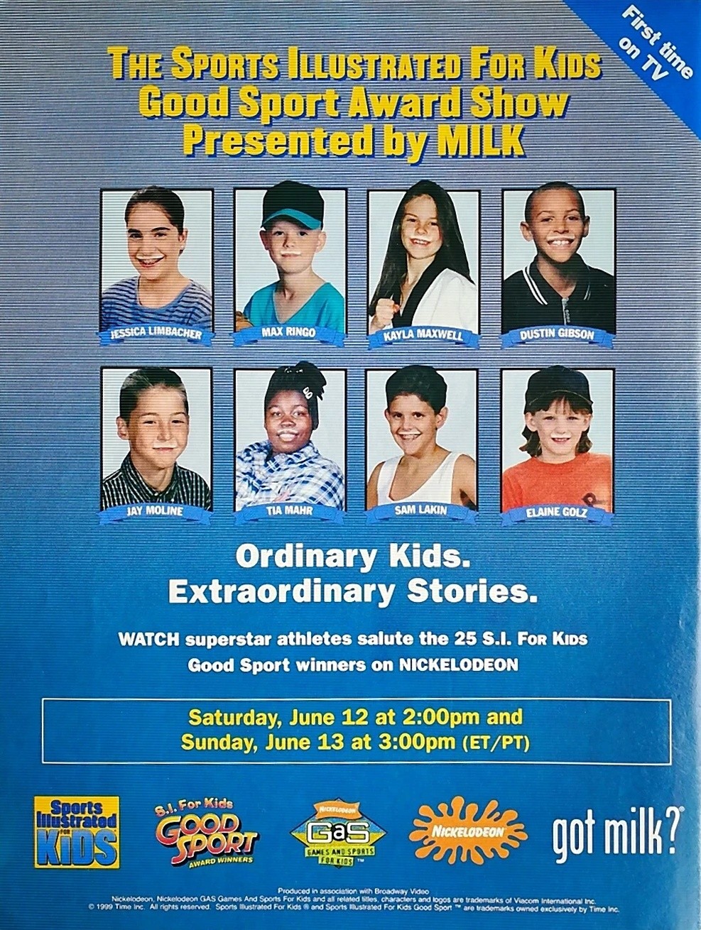 Good Sports Awards Show Reminder - Ordinary Kids. Extraordinary Stories.
