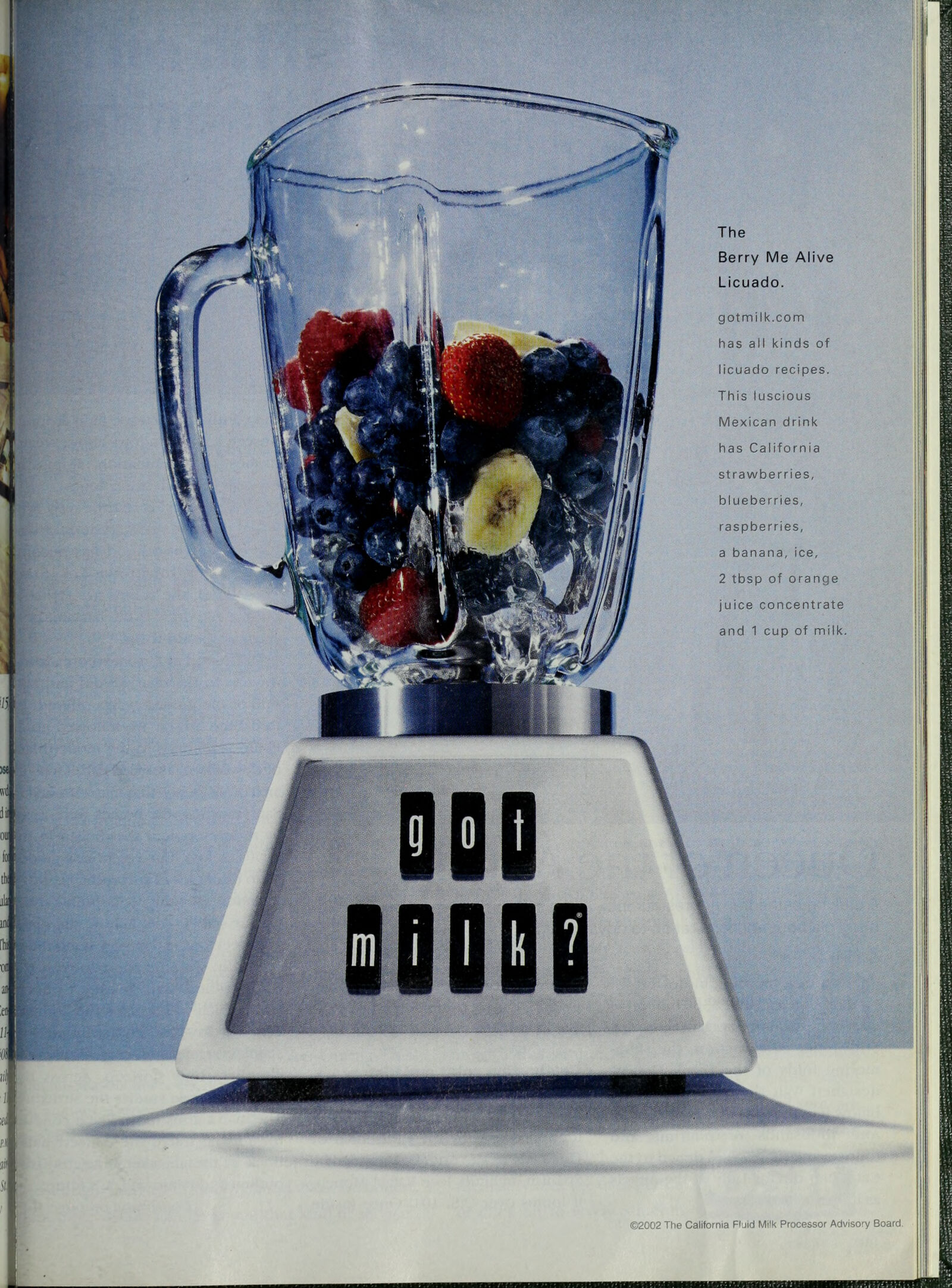Got Milk? Licuado - Berry Me Alive 2002