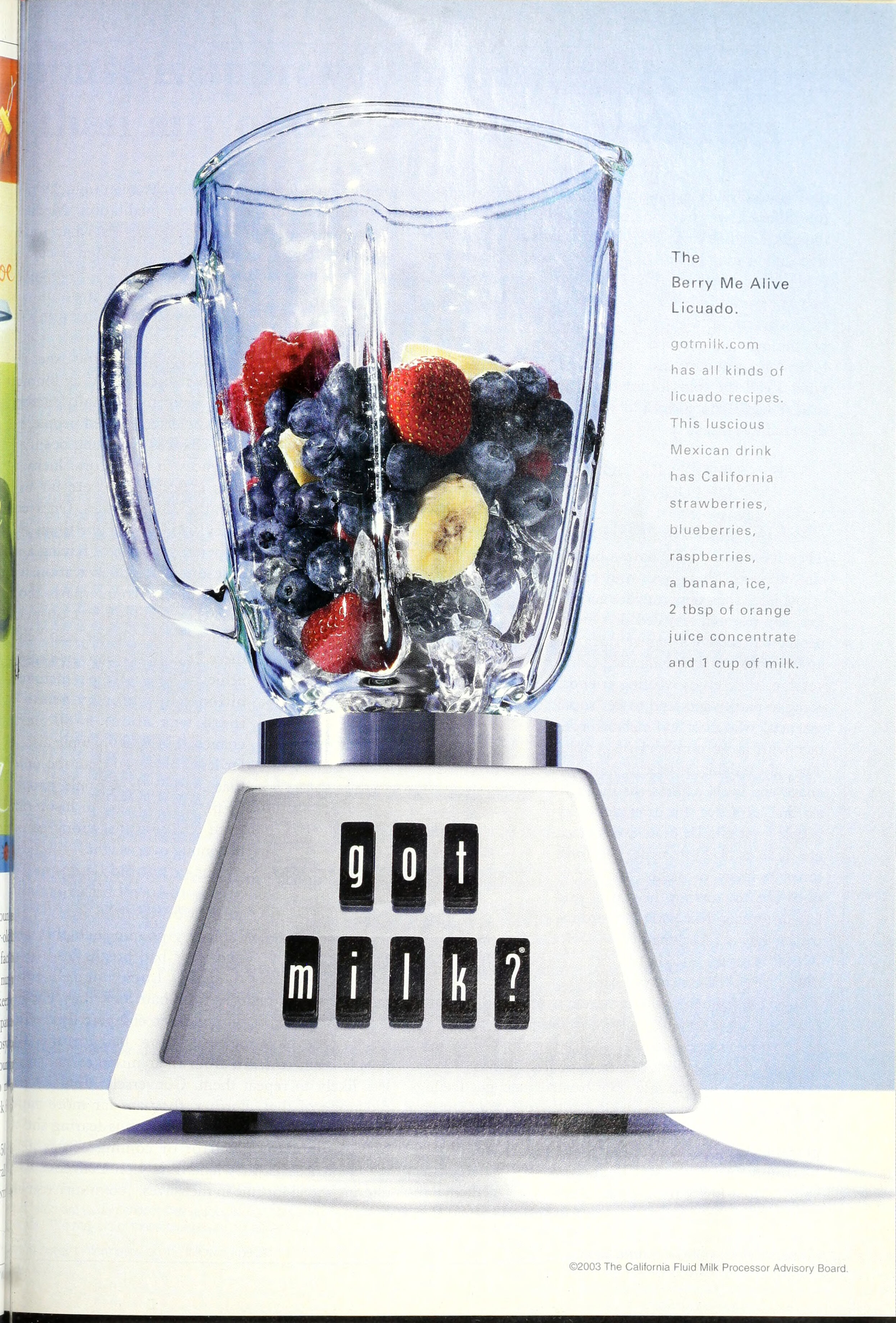 Got Milk? Licuado - Berry Me Alive 2003