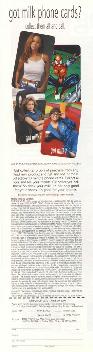 Got Milk Phone Cards? - 1/3 page
