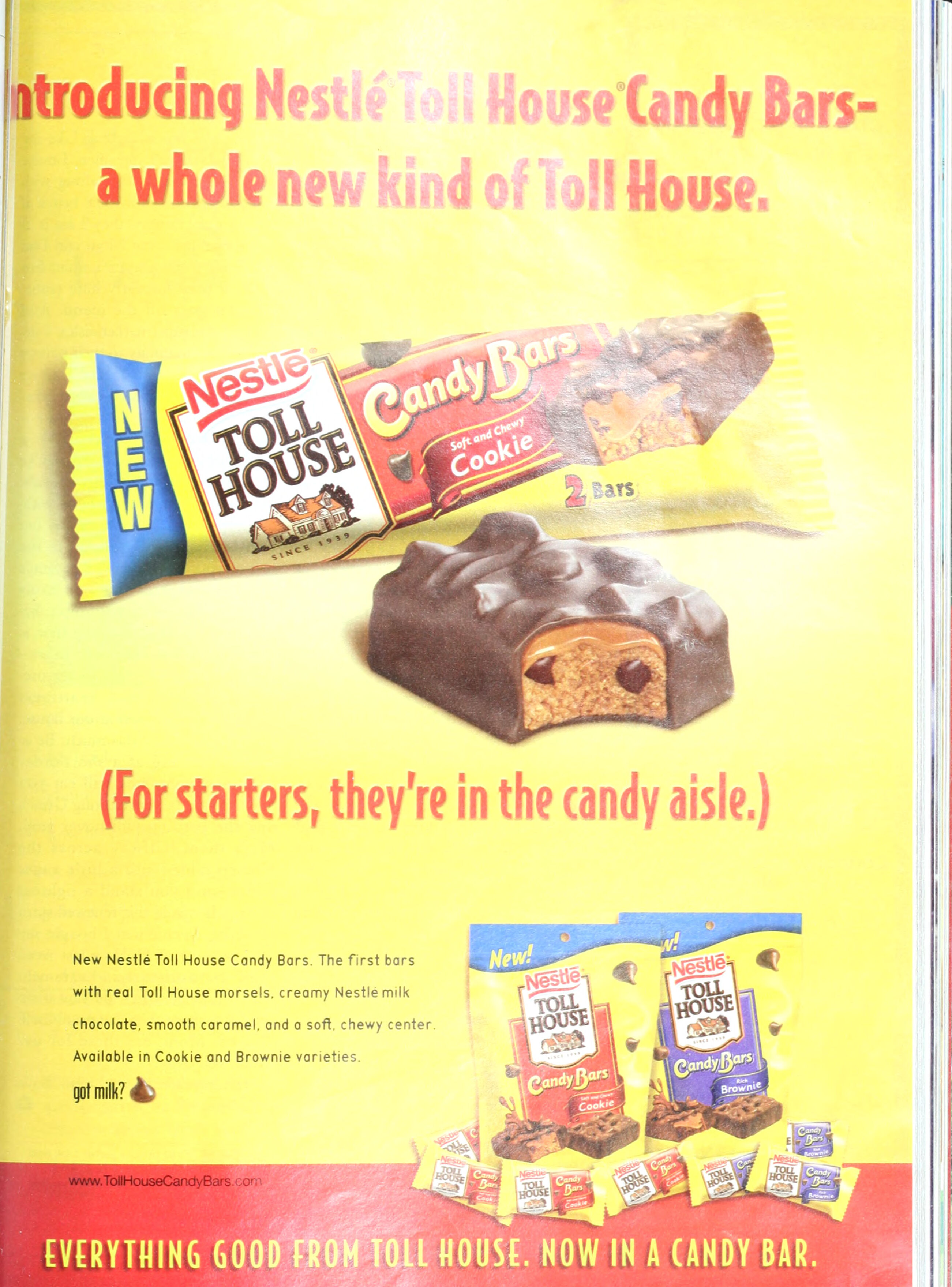 Nestle Toll House Candy Bars - Everything Good From Toll House
