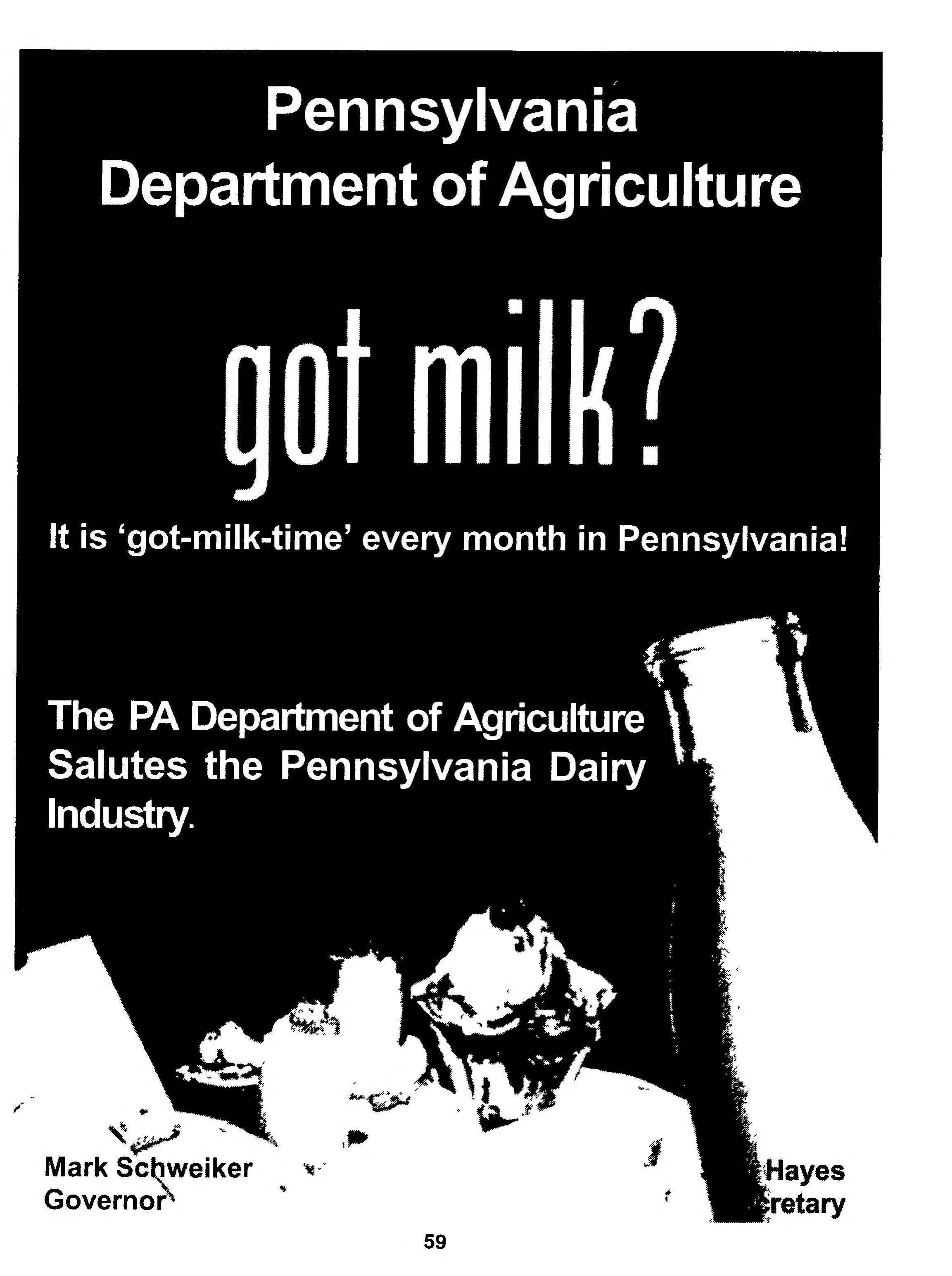 Pennsylvania Dairy Industry - PA Department of Agriculture Salutes