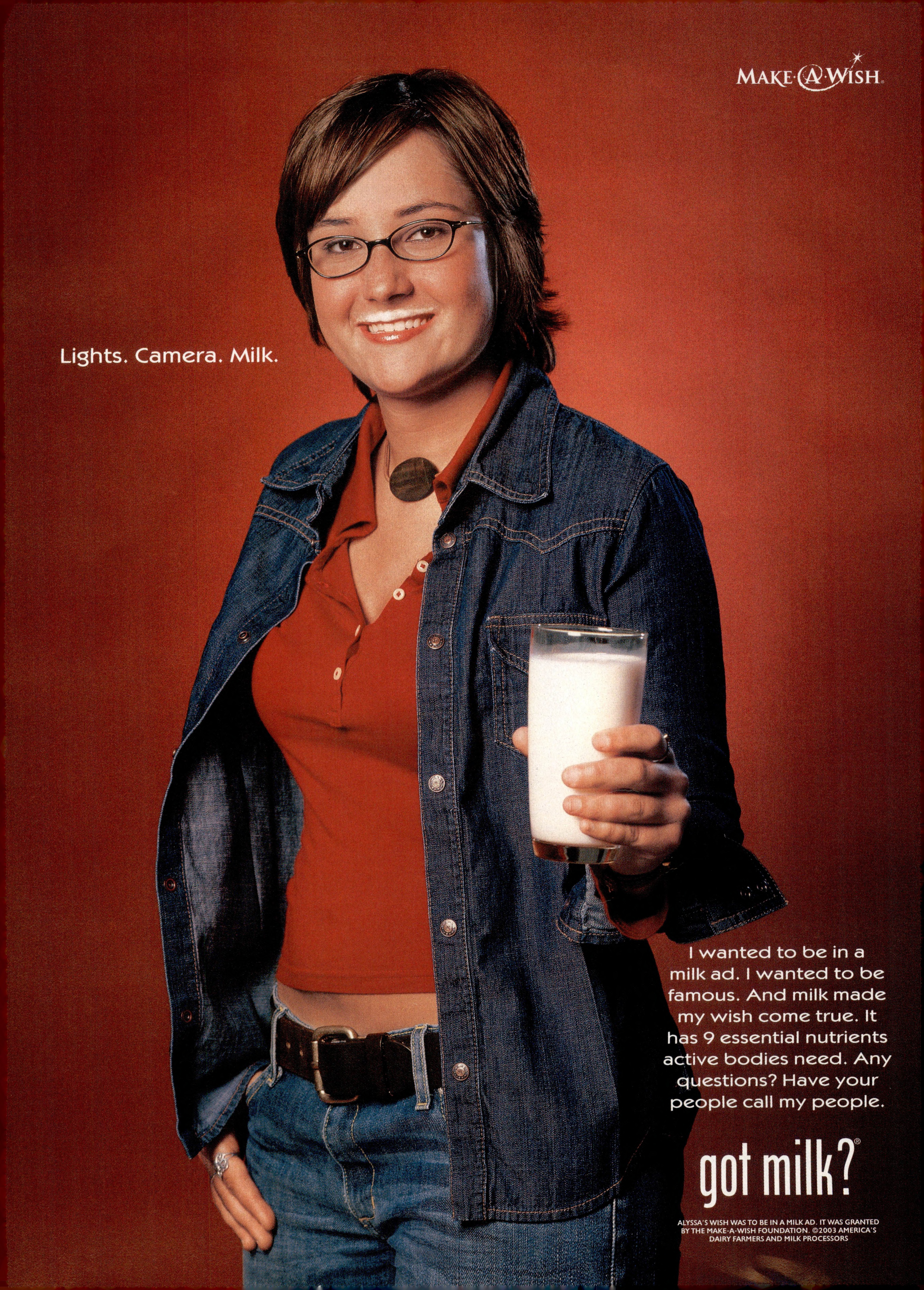 Alyssa — Make-A-Wish “Lights. Camera. Milk.”