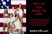 Olympic athletes — School Poster — female version — Reference thumbnail only — USDA 2008 Report to Congress, Appendix G (full-size poster still wanted)