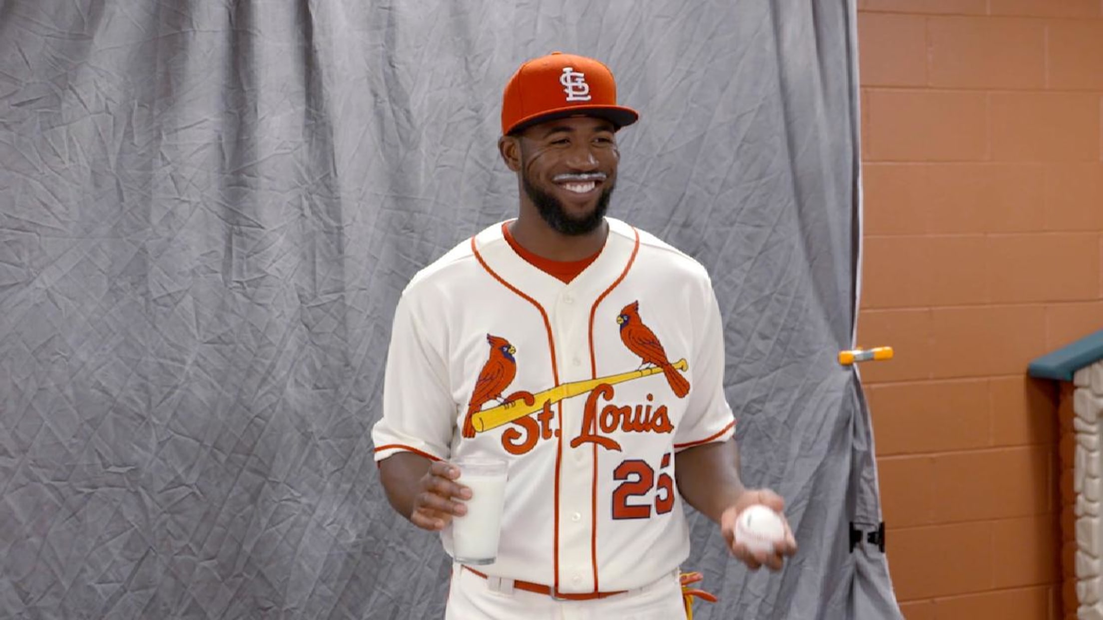 Dexter Fowler — milk mustache photo shoot