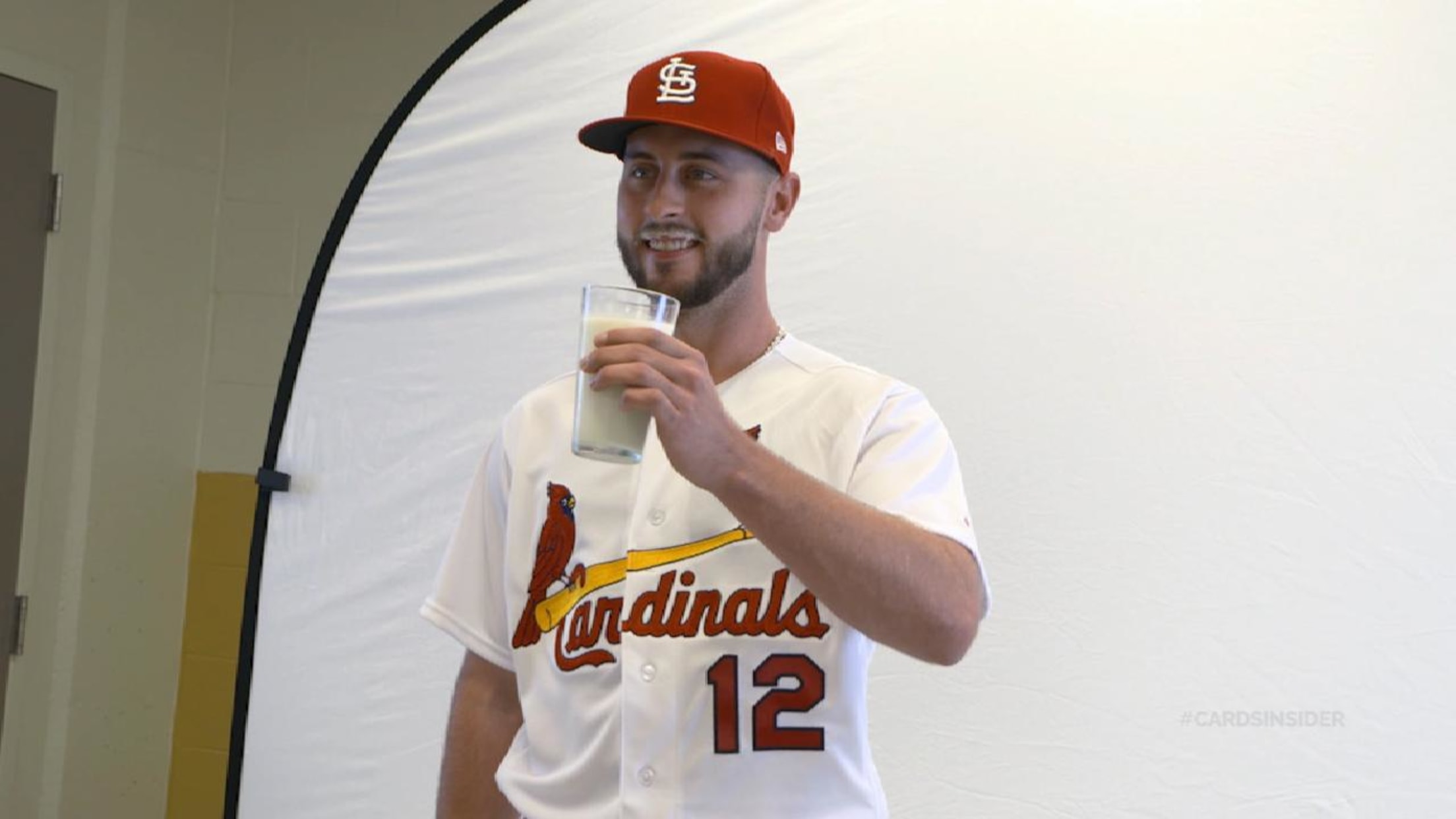 Paul DeJong — iconic milk mustache