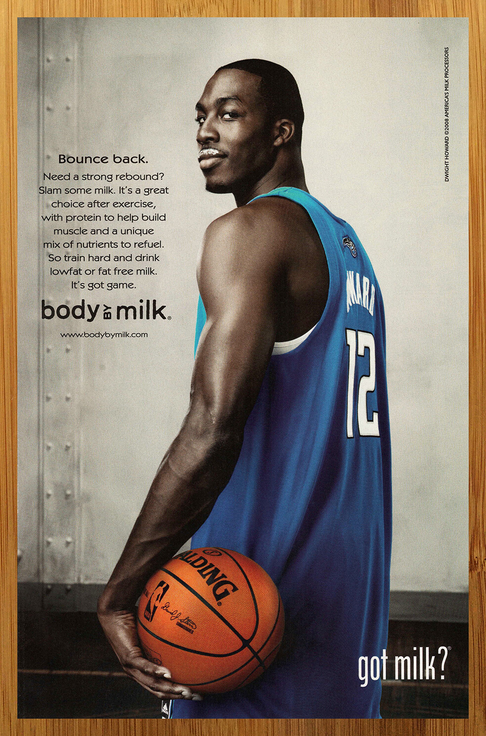 Dwight Howard — Magic uniform/white background