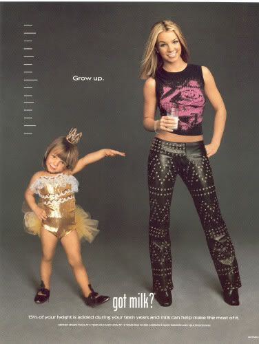 Britney Spears version two — got milk? 2000 standard — original period print