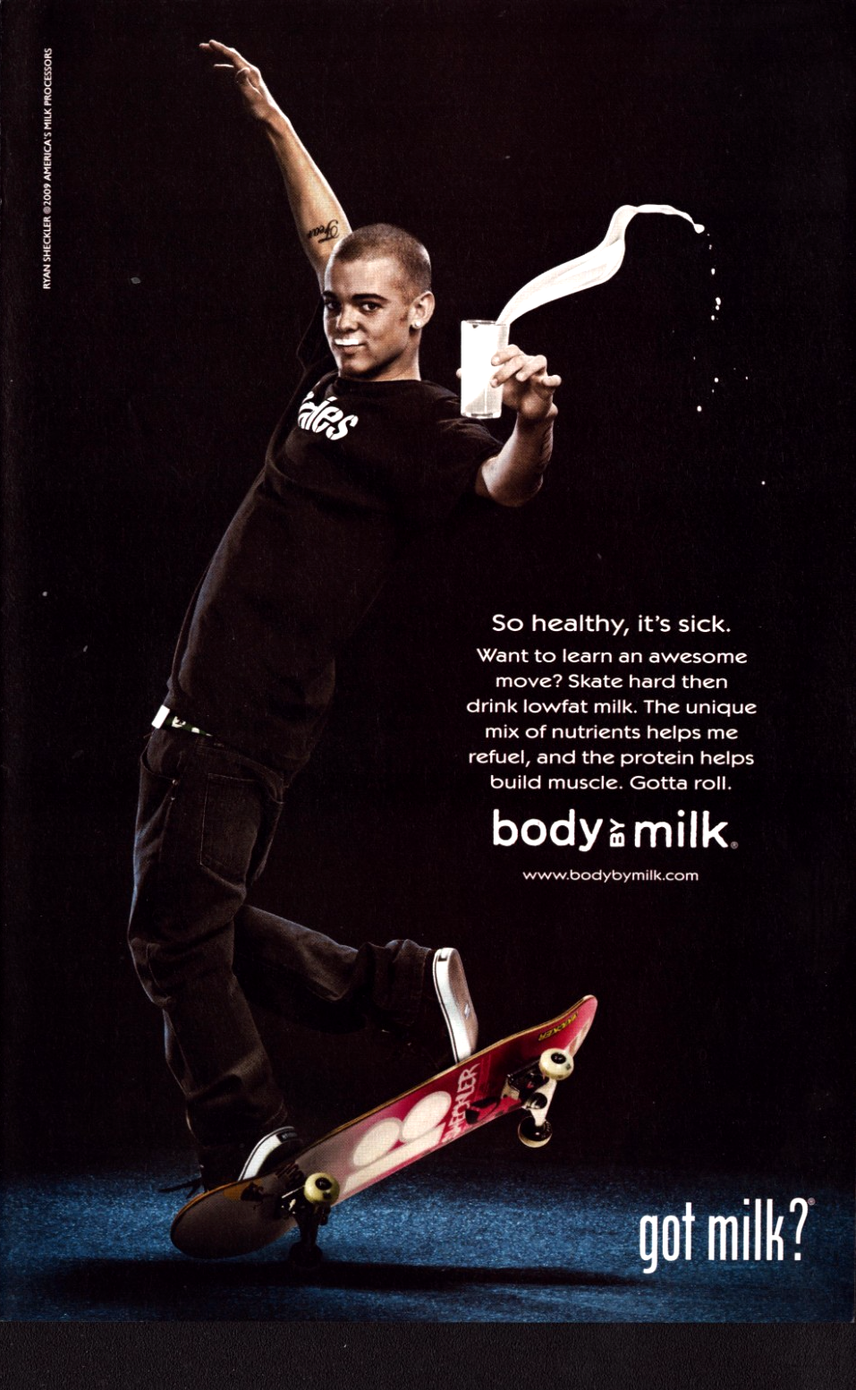 Ryan Sheckler — Body by Milk splash