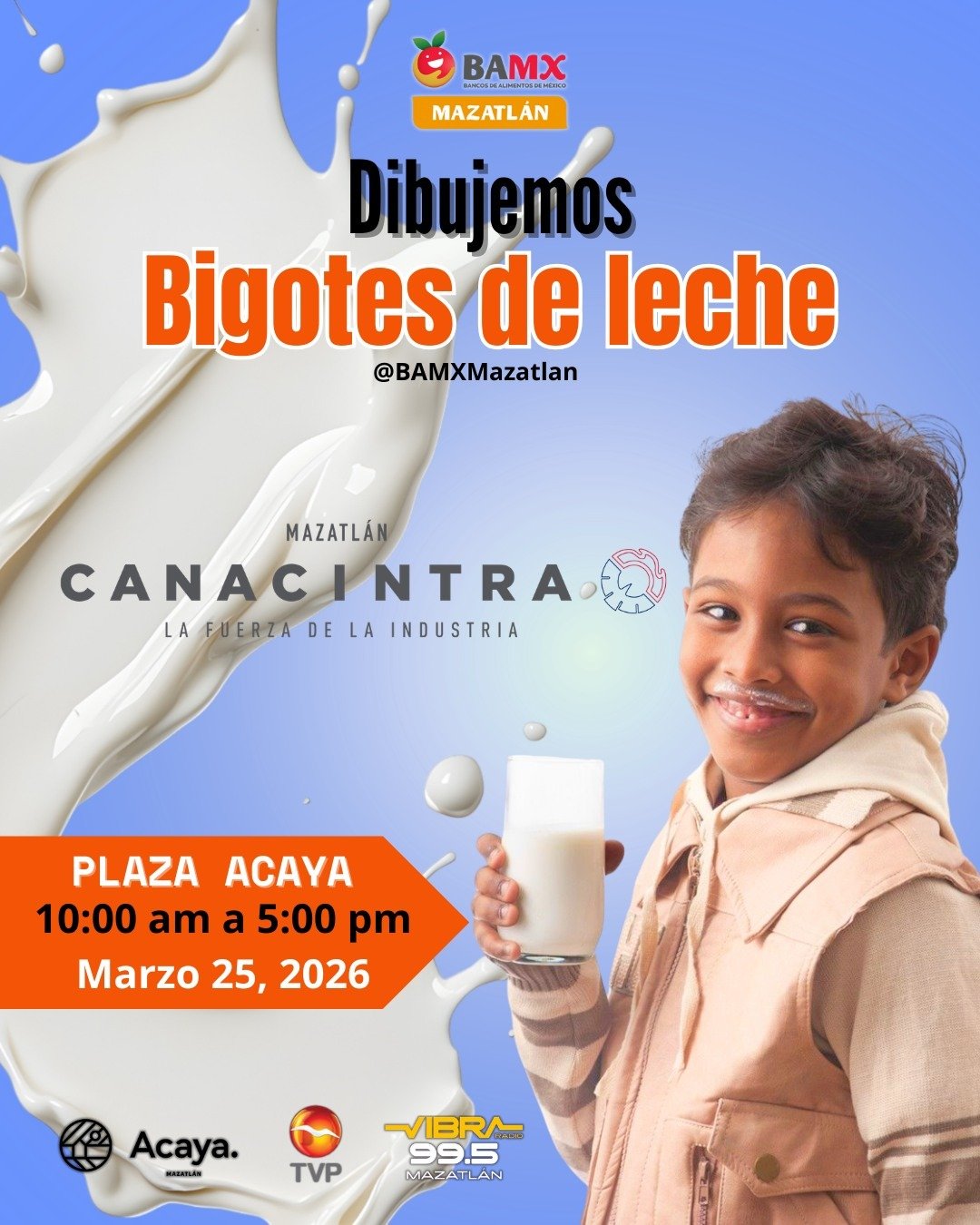 “Dibujemos Bigotes de Leche” 2026 execution (boy)