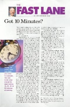 Got 10 Minutes? — "The Fast Lane" column
