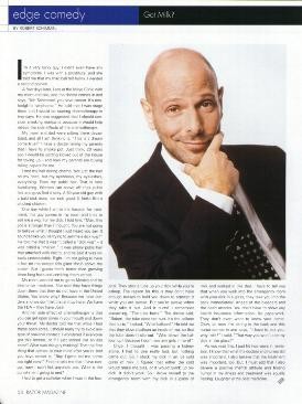 “edge comedy: Got Milk?” magazine column