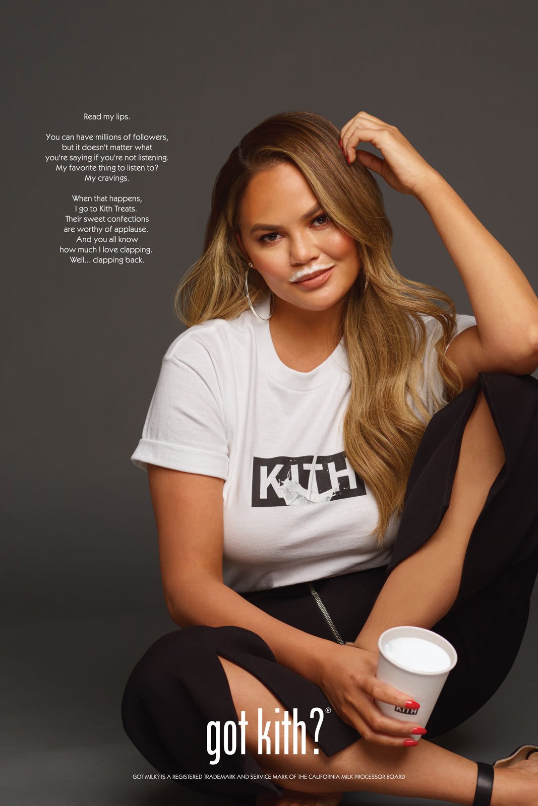 Chrissy Teigen — KITH Treats got milk?