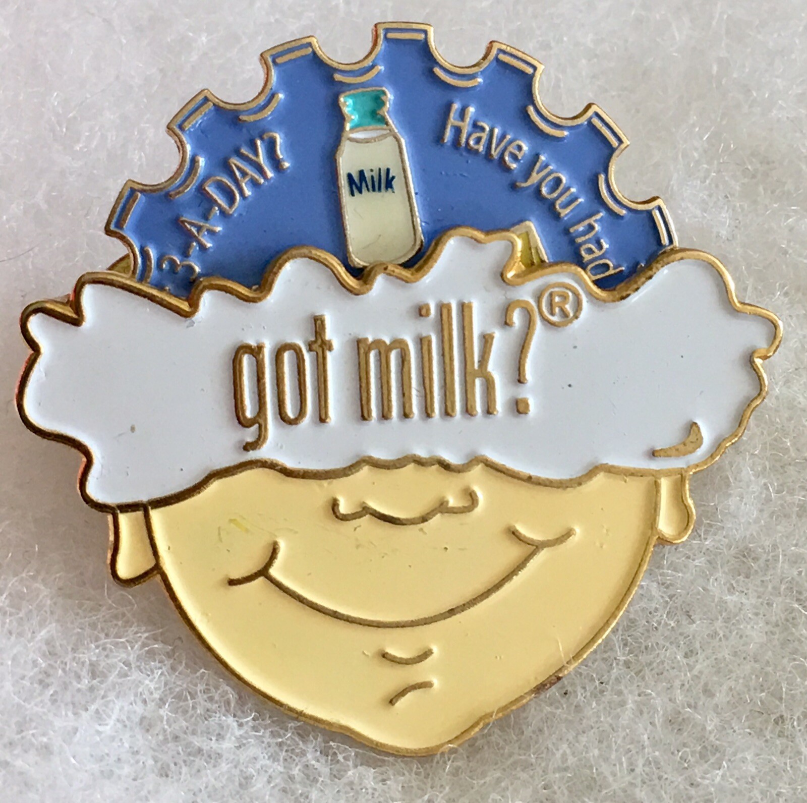 got milk? 3-A-Day Spinner / Rotating Lapel Pin