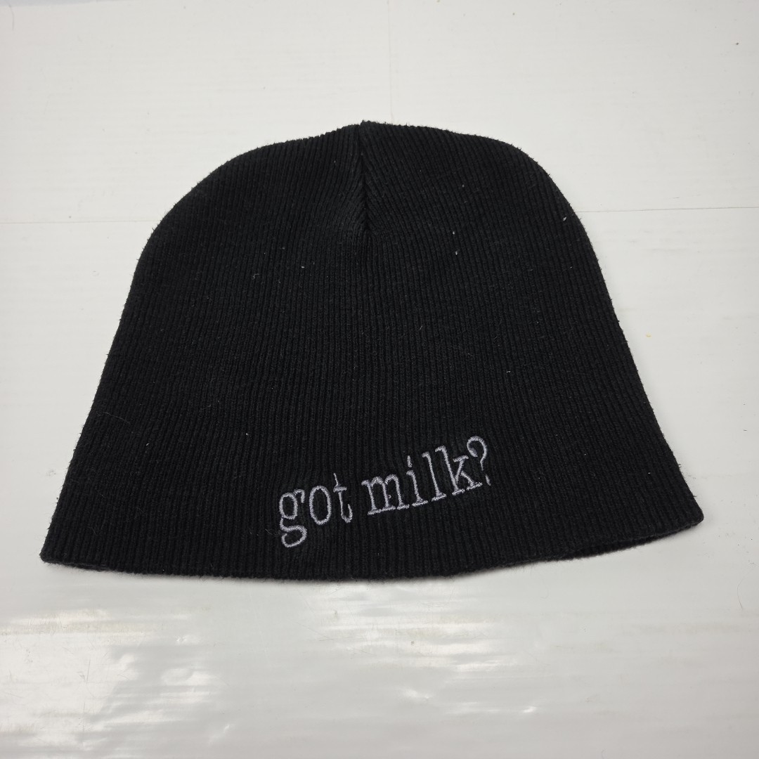 Vintage 90s got milk? Knitted Beanie