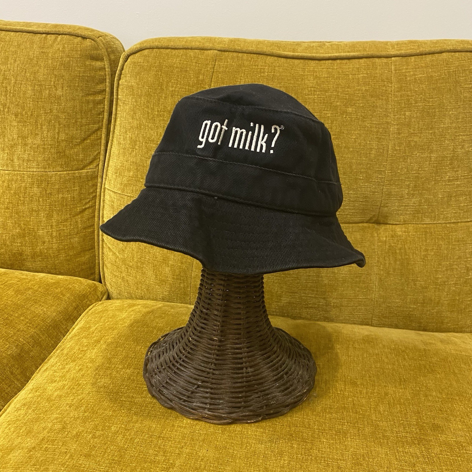 got milk? Black Bucket Hat