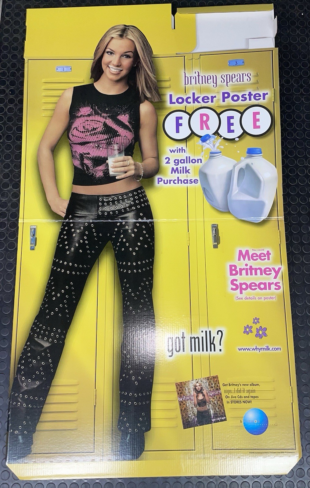 Britney Spears got milk? Cardboard Standee / Store Display