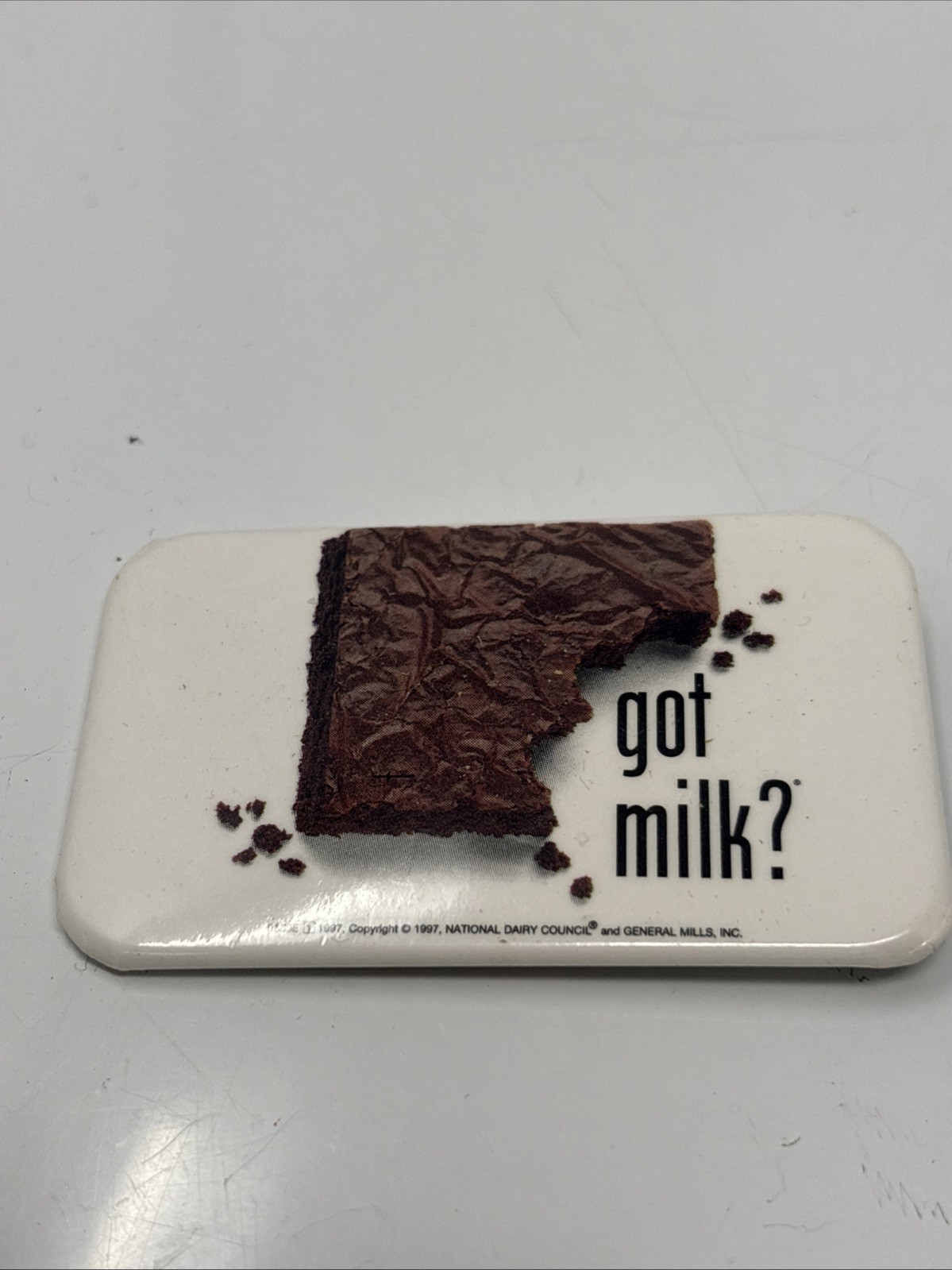 got milk? Brownie Button
