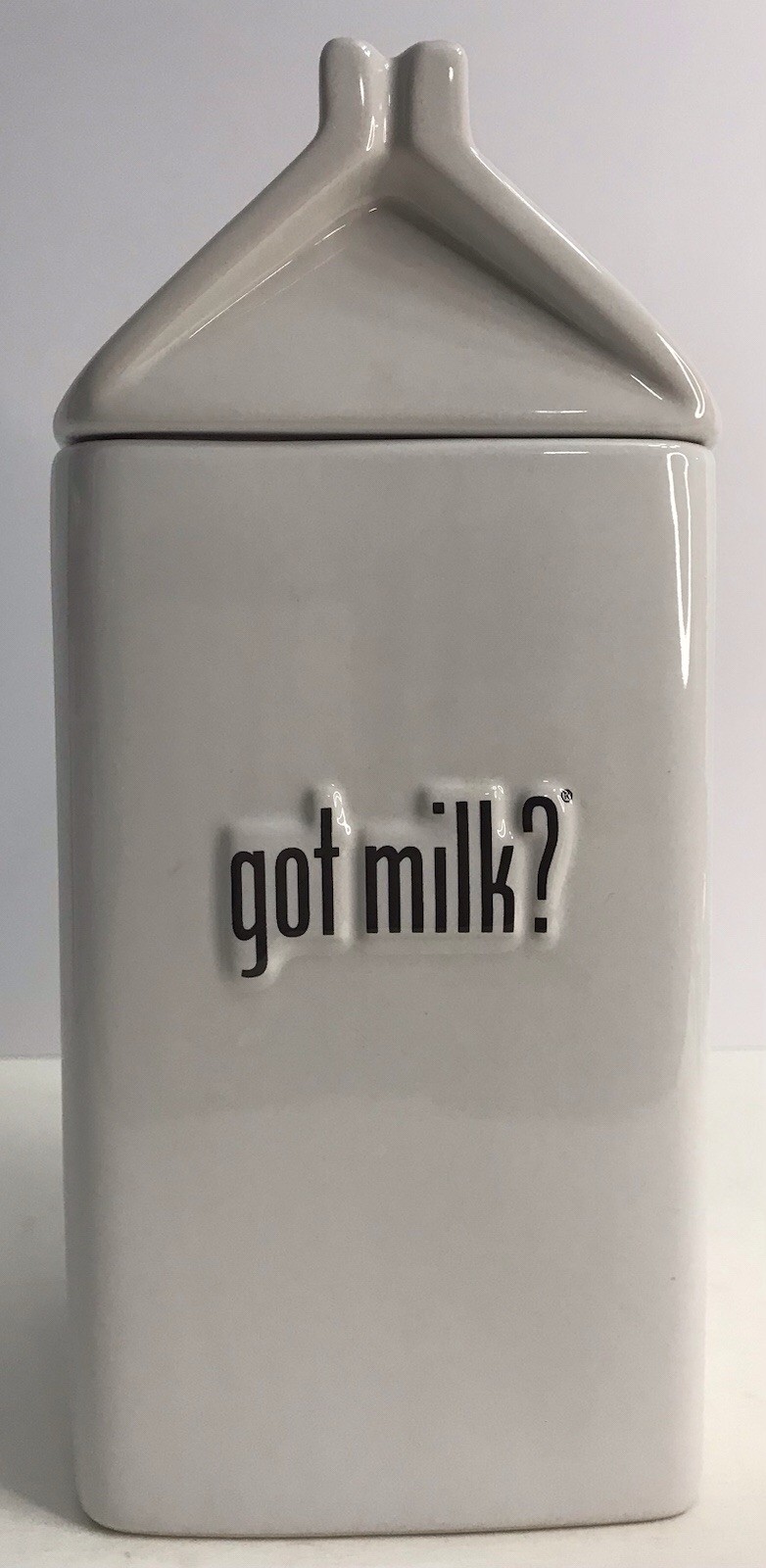 got milk? Milk-Carton Ceramic Cookie Jar/Canister (At Home International)