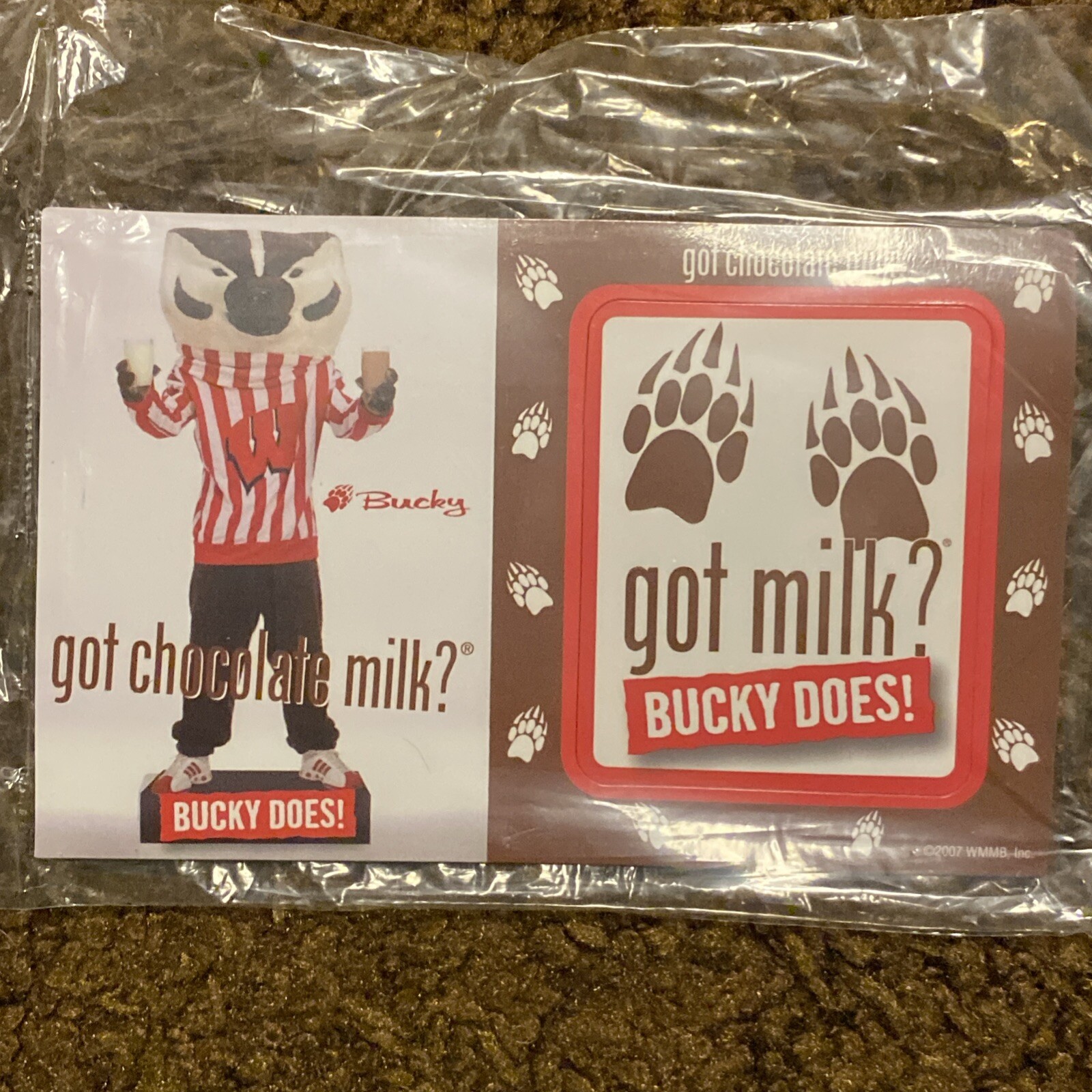 got milk Cow Magnet 2007 (Bucky Badger / Wisconsin Dairy)