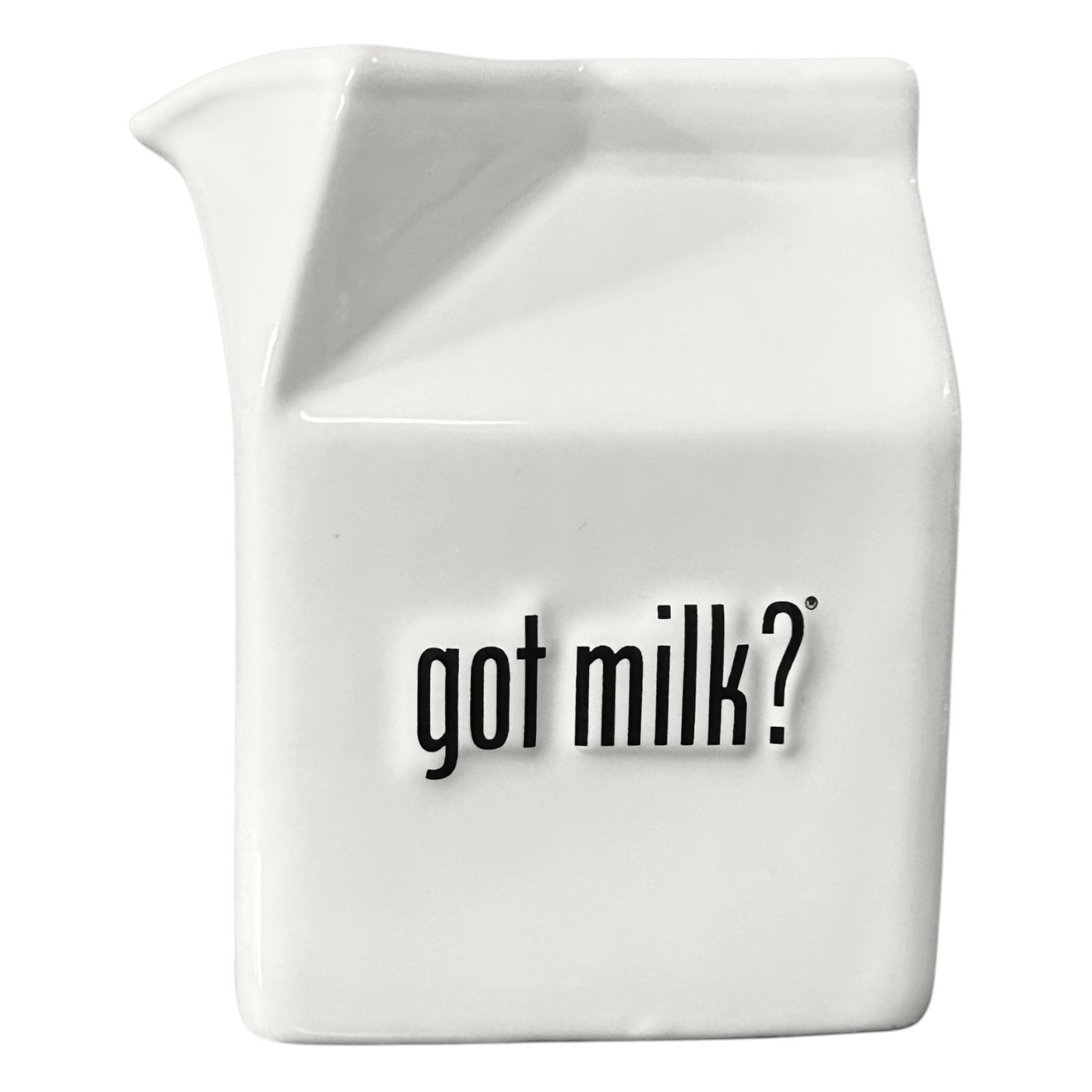 got milk? Milk-Carton-Shape Ceramic Creamer (NOS)