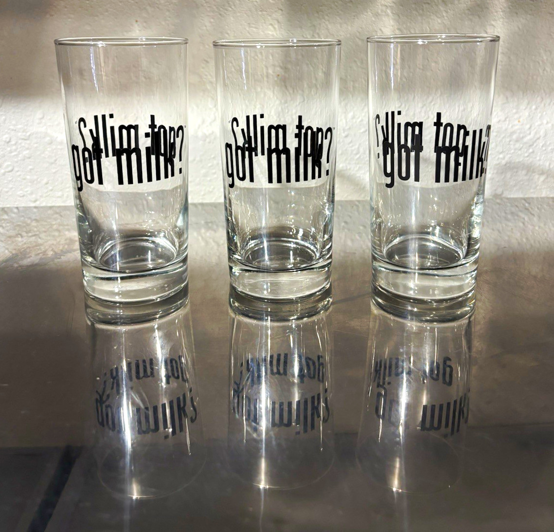 Vintage 90s got milk? Glasses (set of 3)