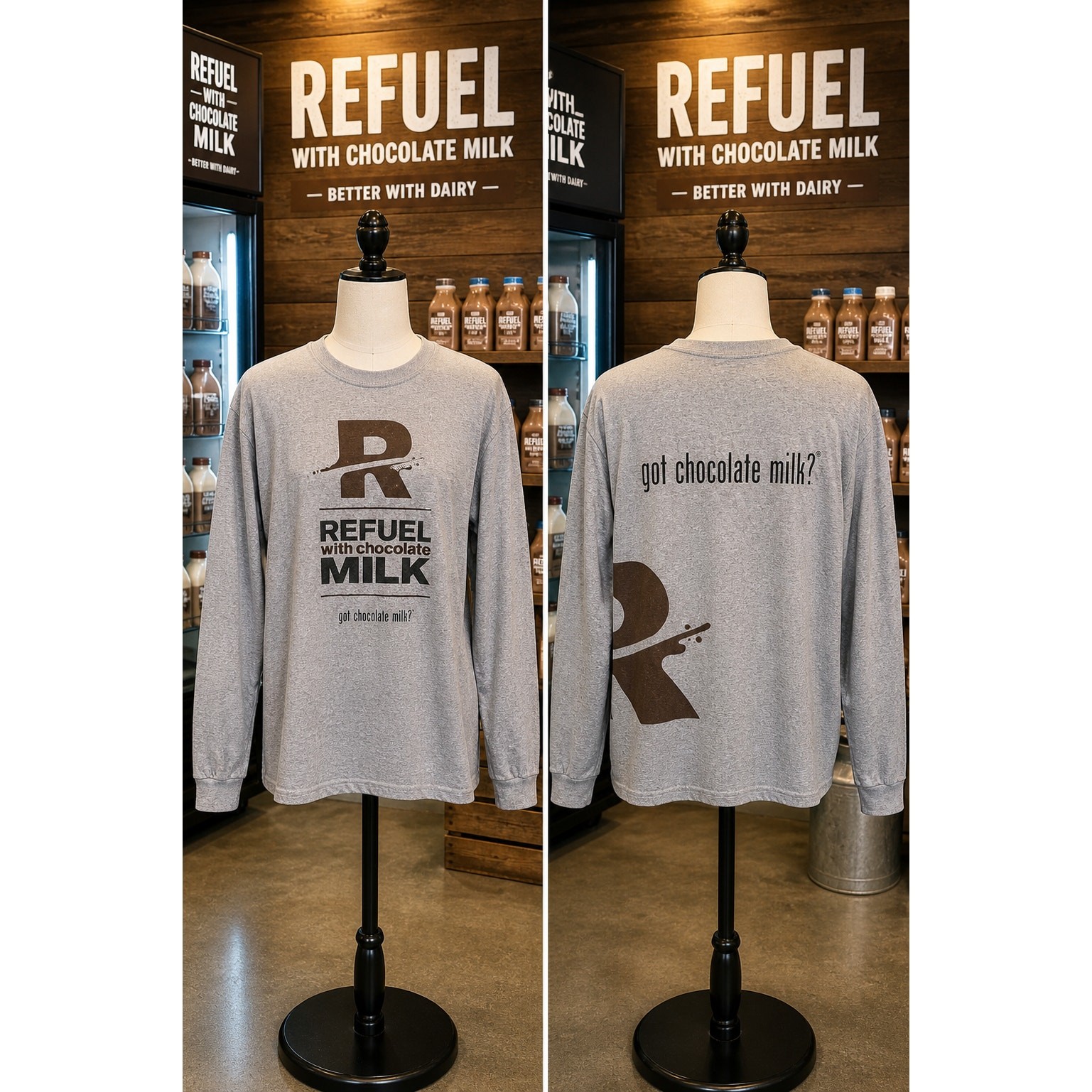 Refuel with Chocolate Milk / got chocolate milk? Long-Sleeve
