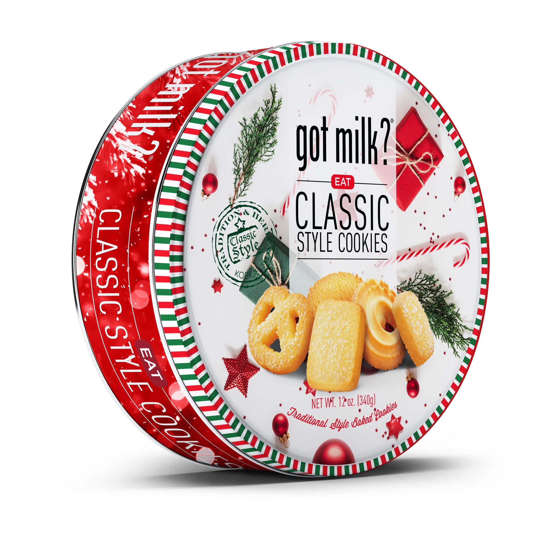 got milk? Classic Style Butter Cookies — 32 oz Holiday Tin